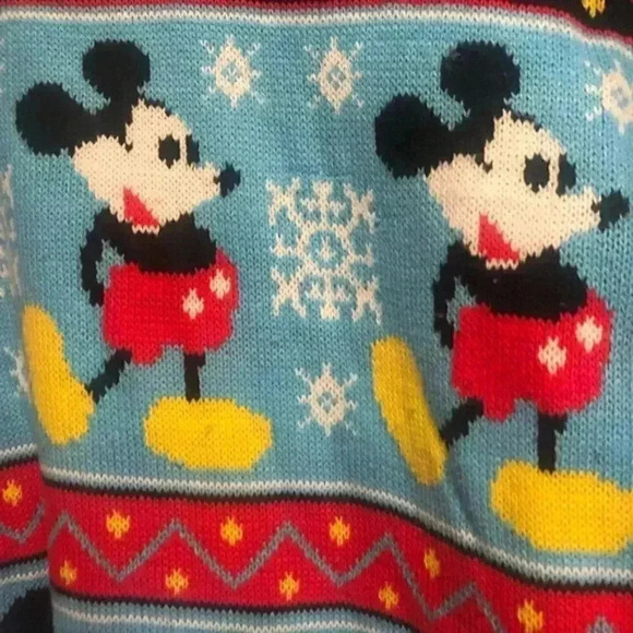 Disney Mickey Ugly Christmas Sweater Fair Isle - Picture 3 of 4